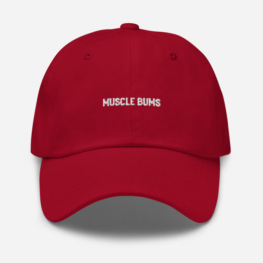 Muscle Bums Dad Hat - White
